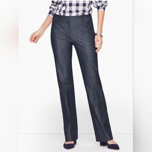 Women's Talbots Newport Pant, Polished Denim, Size 8P, Pre-owned